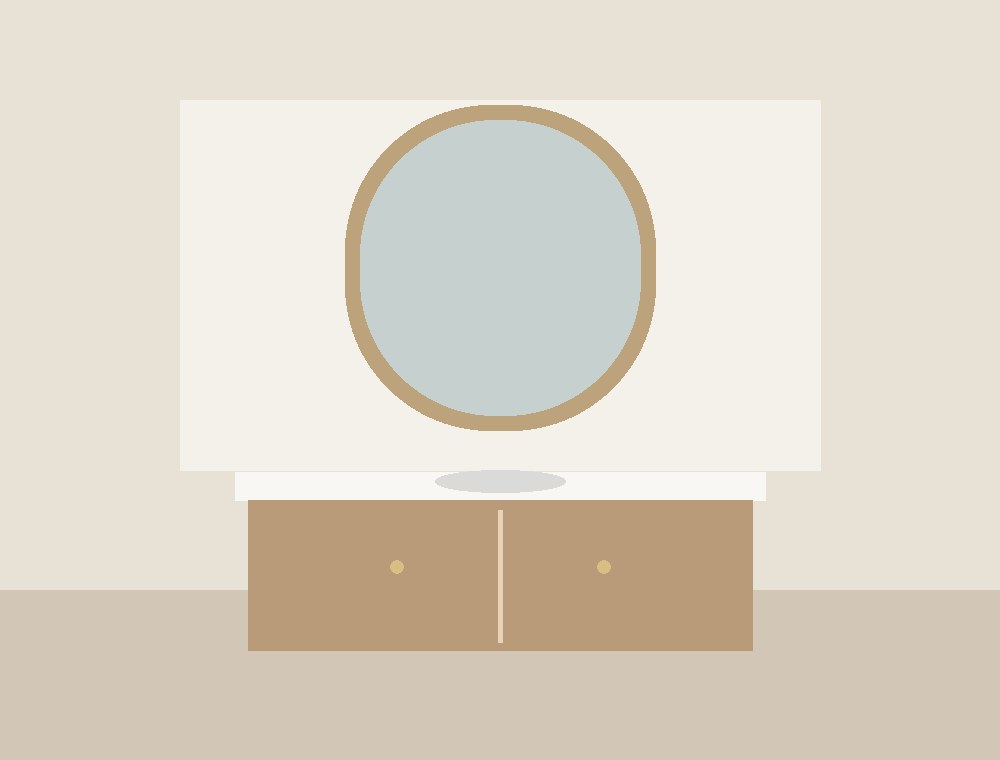 Illustrative bathroom design concept